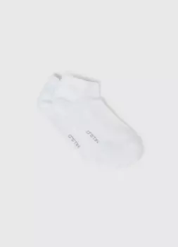 Короткие носки с поддержкой стопы, Белый