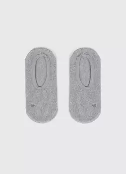 Короткие носки с противоскользящими точками, Серый