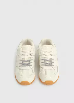 Кроссовки из натуральной кожи, Белый