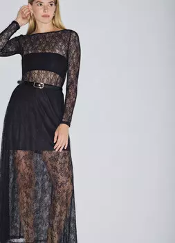 Кружевное боди, Черный