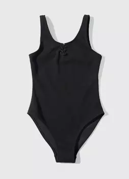 Купальник для девочек, Черный