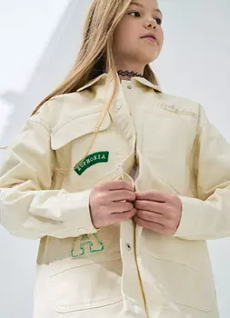 Куртка для девочек, Бежевый