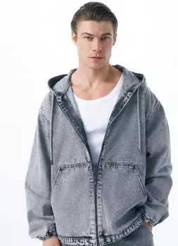 Куртка из денима, Серый