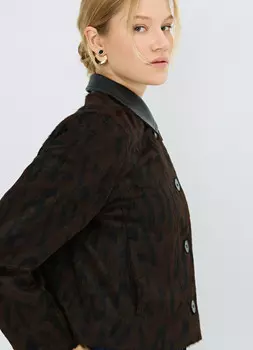 Куртка из искусственного меха, Черный