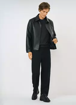 Куртка из искусственной кожи, Черный