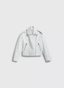 Куртка из искусственной кожи для девочек, Бежевый