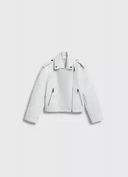 Куртка из искусственной кожи для девочек, Бежевый