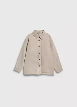 Куртка-рубашка из твила для мальчиков, Бежевый