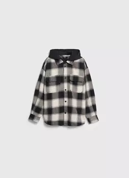 Куртка-рубашка с капюшоном для мальчиков, Черный