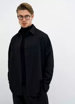 Рубашка с шерстью, Черный