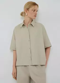 Льняная рубашка, Бежевый