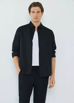 Льняная рубашка, Черный