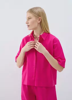 Льняная рубашка, Розовый