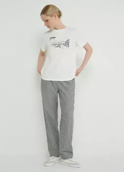 Льняные брюки Baggy, Серый