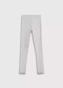 Легинсы с принтом для девочек, Бежевый