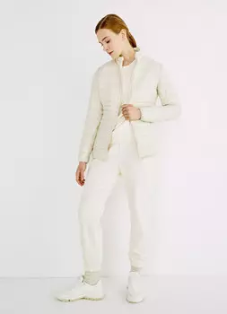 Лёгкая куртка с воротником-стойкой, Белый