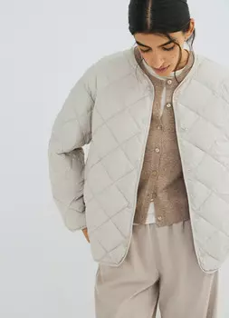 Лёгкая стёганая куртка, Бежевый