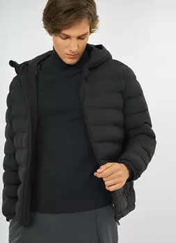 Лёгкая утеплённая куртка, Черный
