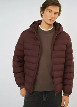 Лёгкая утеплённая куртка, Красный