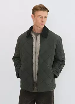 Лёгкая утеплённая куртка, Зеленый