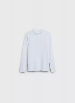 Лонгслив для девочек, Белый