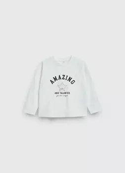 Лонгслив для девочек, Белый