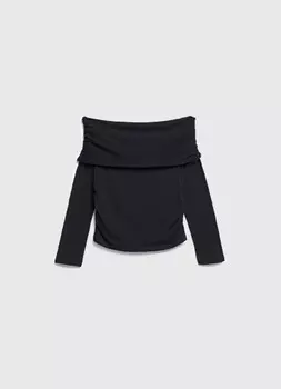 Лонгслив для девочек, Черный