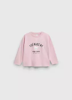 Лонгслив для девочек, Розовый