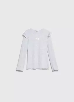 Лонгслив для девочек, Серый