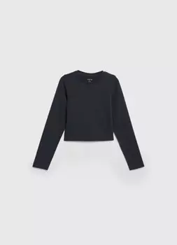 Лонгслив для девочек, Серый