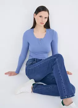 Лонгслив, Синий