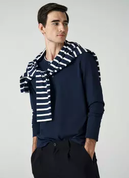 Лонгслив, Синий