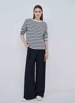 Лонгслив в полоску, Серый