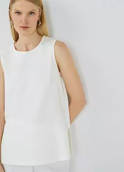 Майка из мягкого пике, Белый