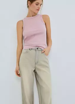 Майка с эффектом стирки, Розовый