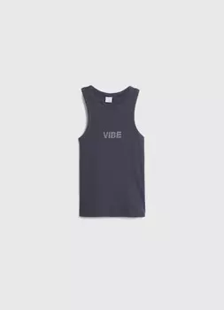 Майка со стразами для девочек, Серый