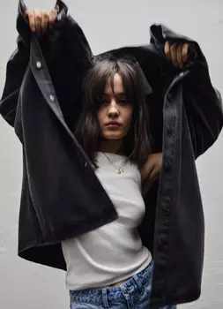 Майка в рубчик, Белый