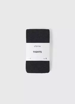 Меланжевые колготки 50 den, Серый