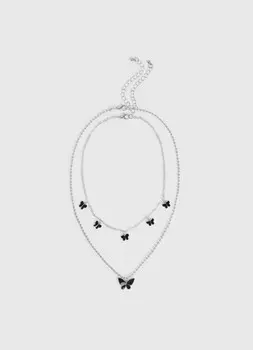 Набор ожерелий для девочек, 2 шт., Черный