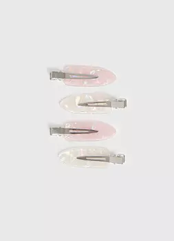 Набор заколок для девочек, 4 шт., Мультицвет