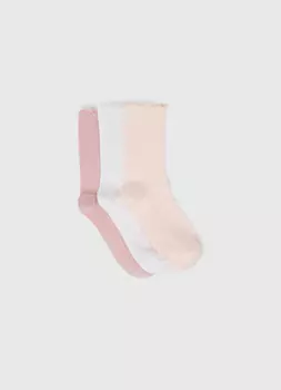 Носки для девочек, 3 пары, Оранжевый