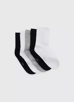 Носки для девочек, 5 пар, Черный