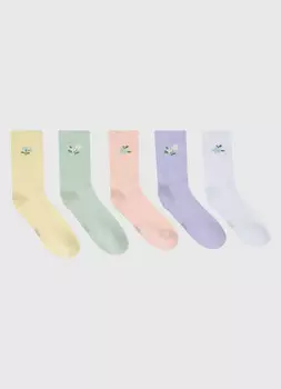 Носки для девочек, 5 пар, Фиолетовый