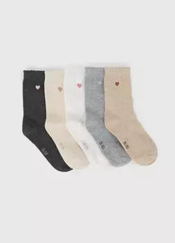 Носки для девочек, 5 пар, Мультицвет