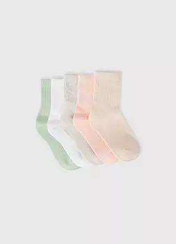 Носки для девочек, 5 пар, Мультицвет