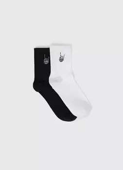 Носки для мальчиков, 2 пары, Черный