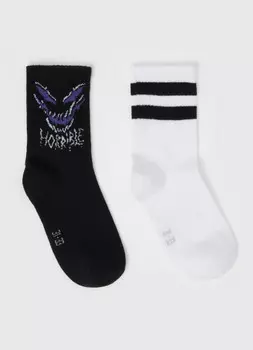 Носки для мальчиков, 2 пары, Черный