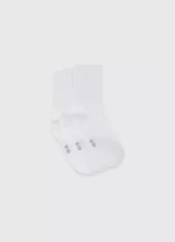 Носки для мальчиков, 3 пары, Белый