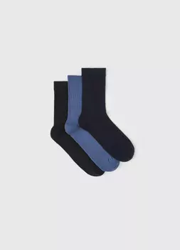 Носки для мальчиков, 3 пары, Голубой