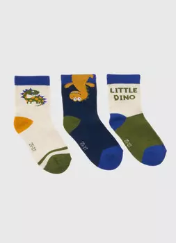 Носки для мальчиков, 3 пары, Зеленый